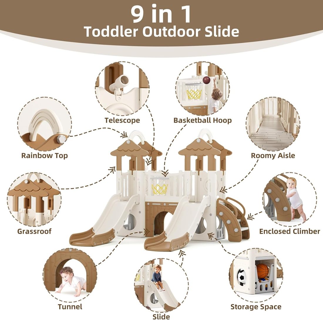 10 in 1 Toddler Slide, view 2