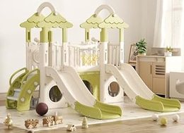 10 in 1 Toddler Slide, Green