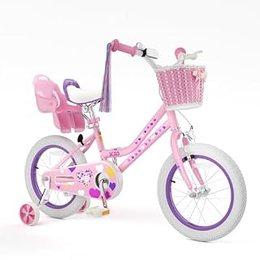 12/14/16/20 Inch Girls Bike for Ages 2-12 Toddler Bike, Light Pink, 16 Inch