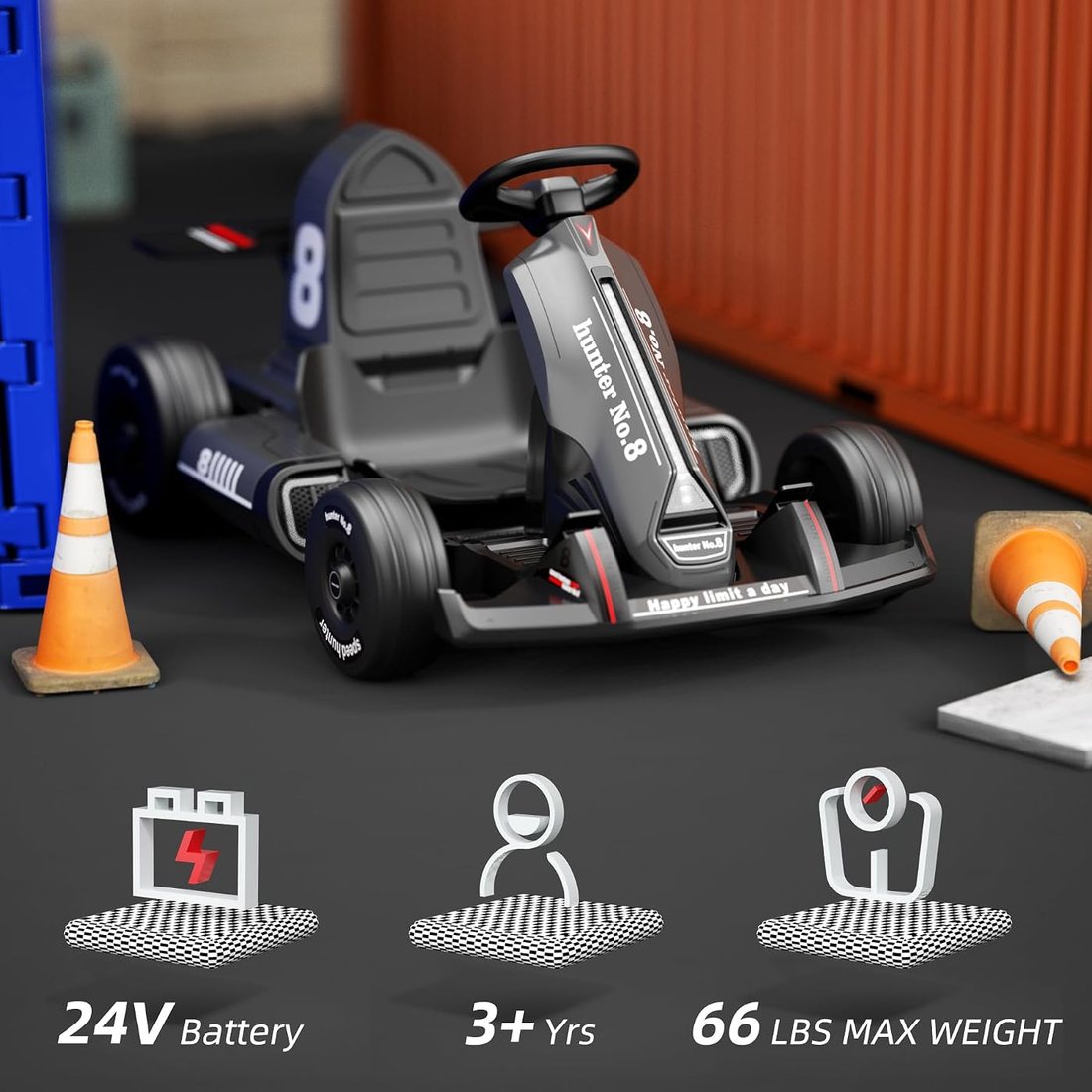 24V 7Ah Electric Go Kart, view 3