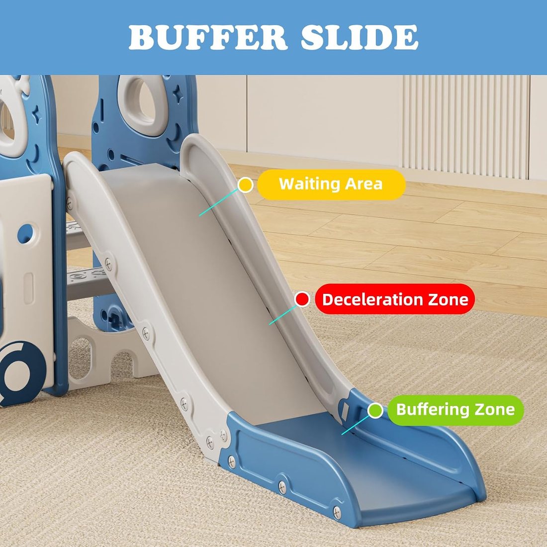 4 in 1 Toddler Slide, view 4