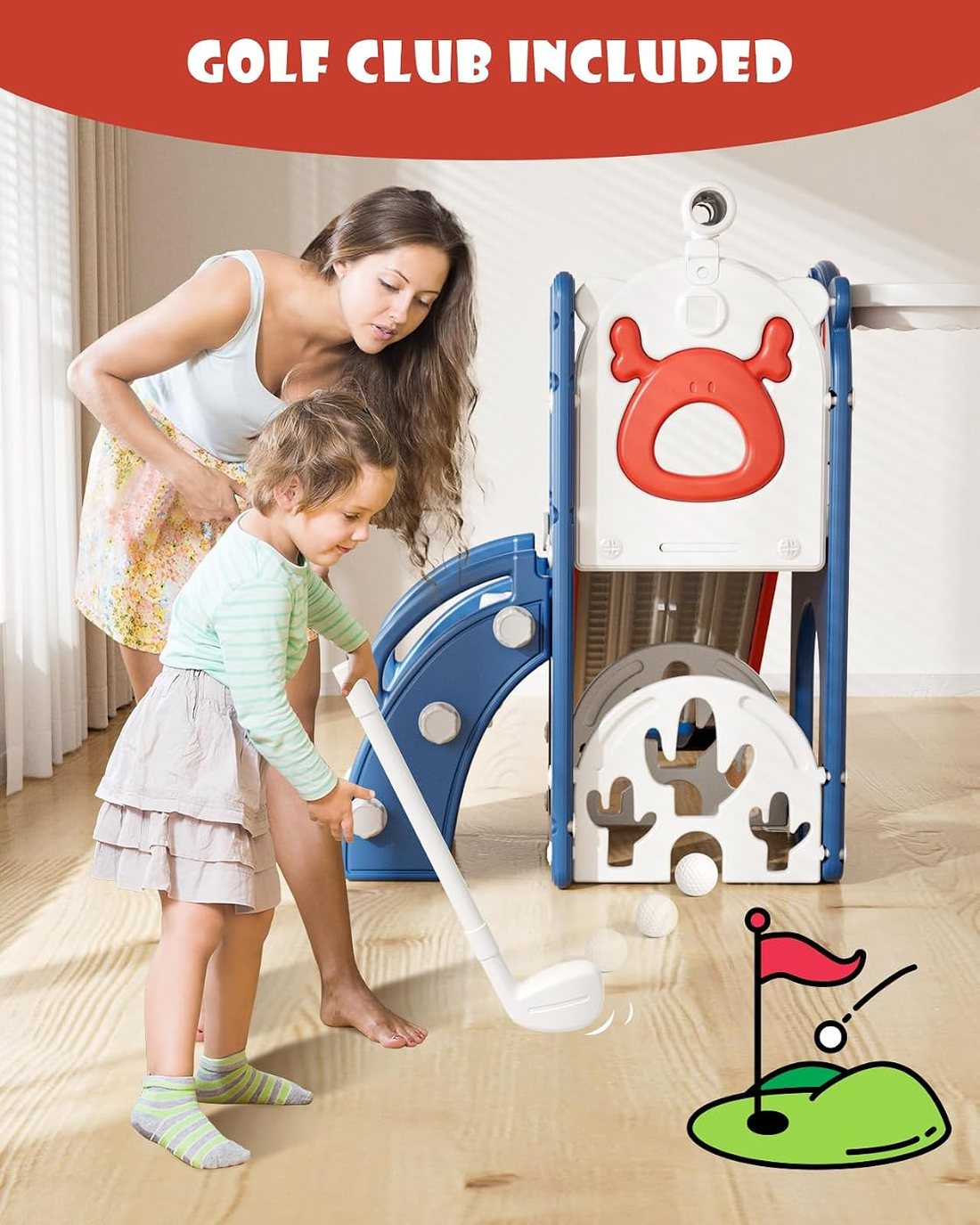 7 in 1 Toddler Slide, view 3
