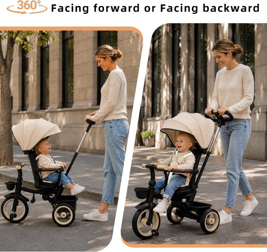 7‑in‑1 Tricycle Stroller, view 2