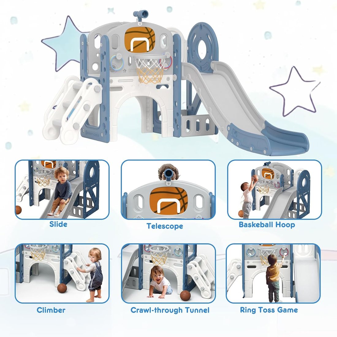 8 in 1 Toddler Slide Set — Ages 1-3, view 2