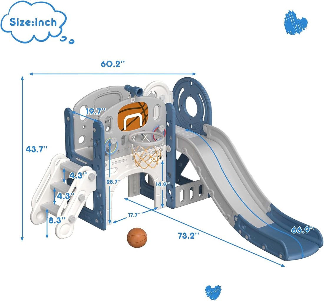 8 in 1 Toddler Slide Set — Ages 1-3, view 4