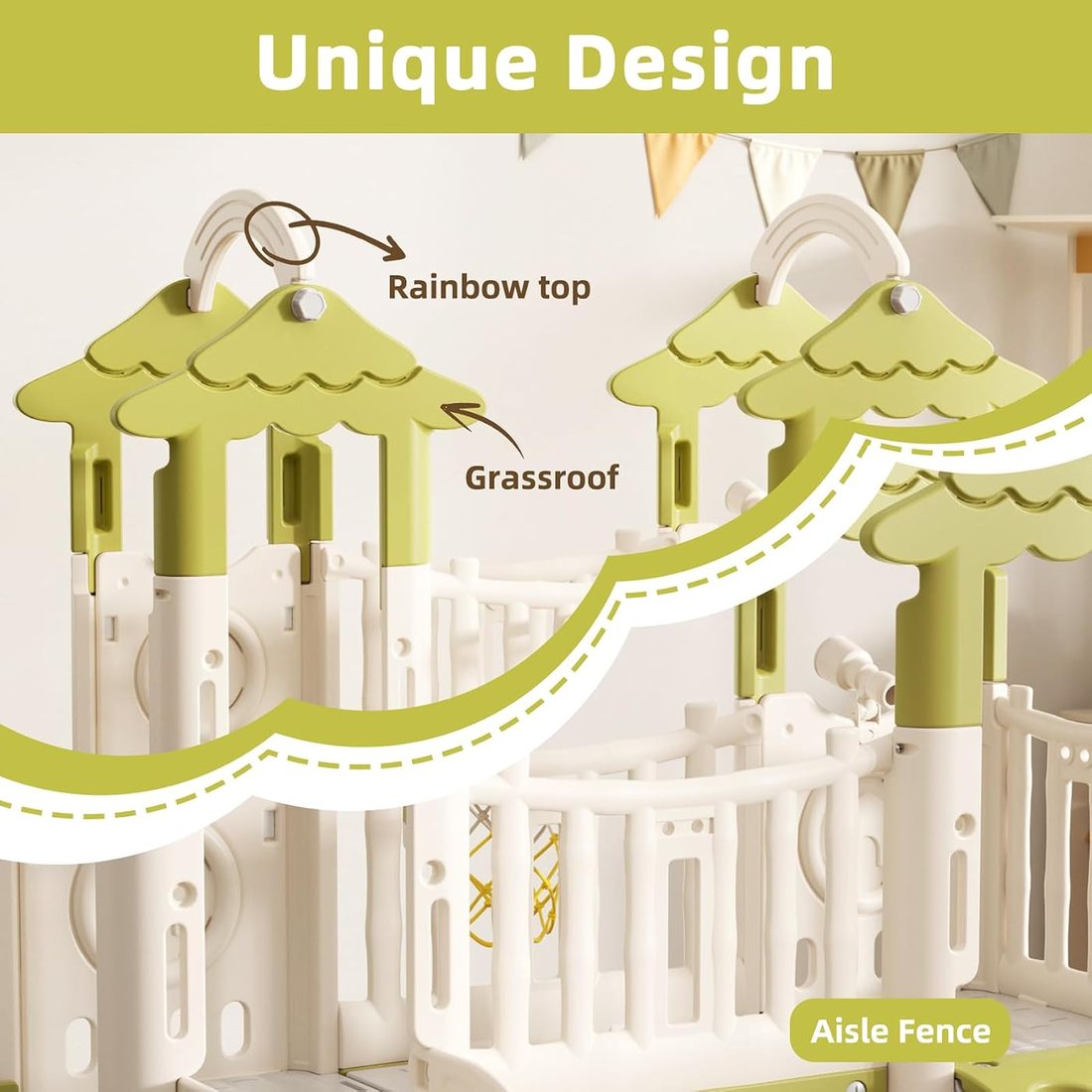 9 in 1 Toddler Slide, Jungle Slide with Basketball Hoop, view 3