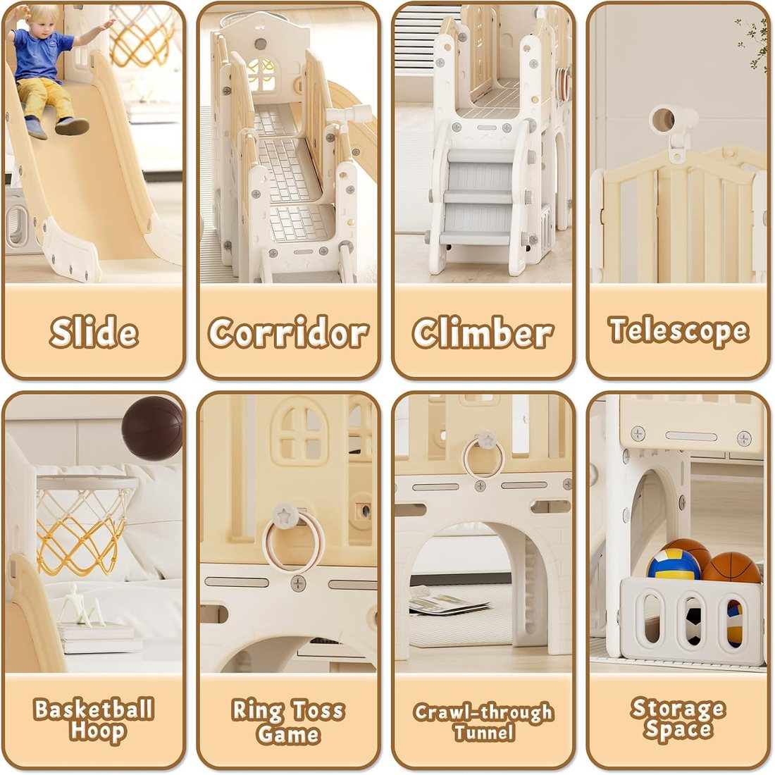 9 in 1 Toddler Slide Set — Ages 1+, view 2