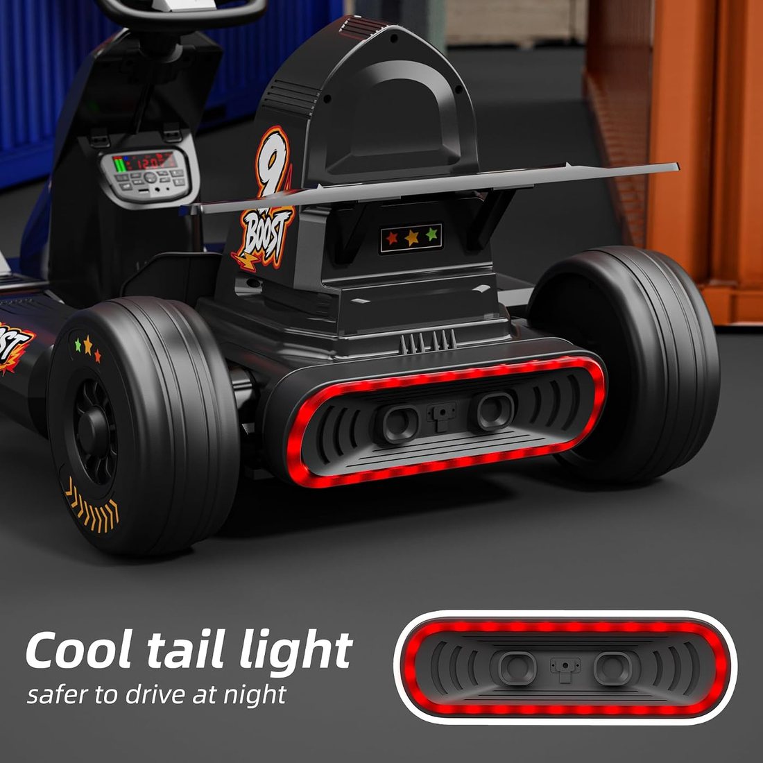 Electric Go Kart 12V Battery Powered Pedal Go Karts for 37-96, view 3