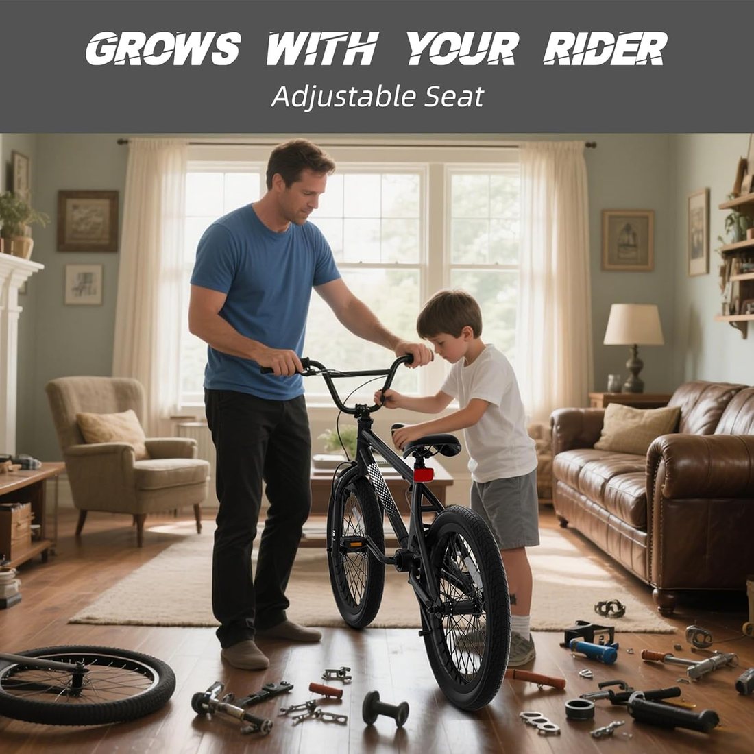 Freestyle BMX Bike — Black, view 3