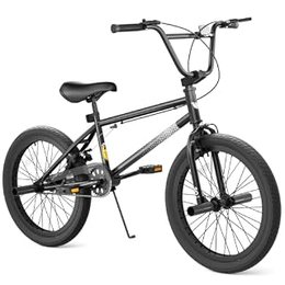Freestyle BMX Bike — Blue 20 inch Ages 8-12, Black, 20 inch