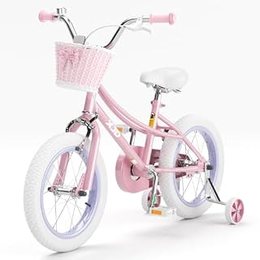 Girls Bike, 12/14/16/20 Inch Bicycle for 3-12 Years Old, Pink, 16 Inch