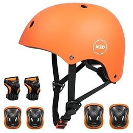Kids Bike Helmet, Orange, Medium