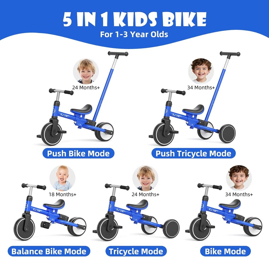 Toddler Tricycle for 1-3 Year Olds, view 2