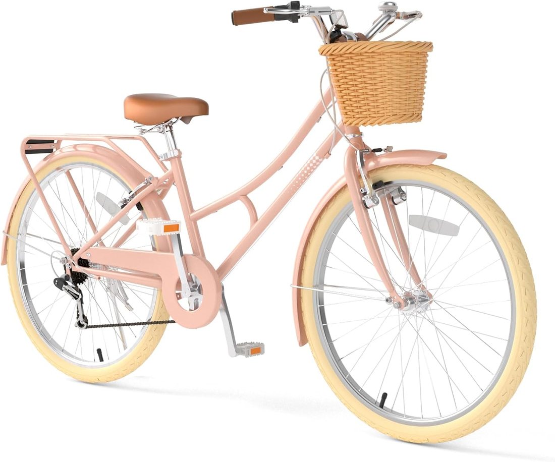 Women's Beach Cruiser Bike — Pink